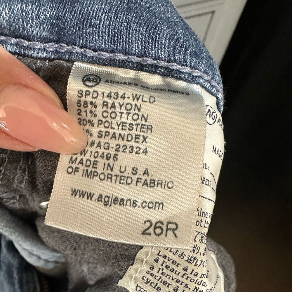 AG Adriano Goldschmied The Prima Mid Rise Cigarette Skinny Jeans 26R - Picture 7 of 7